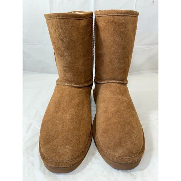 BearPaw Emma Short Suede Boots Hickory Size 11 - Picture 5 of 14